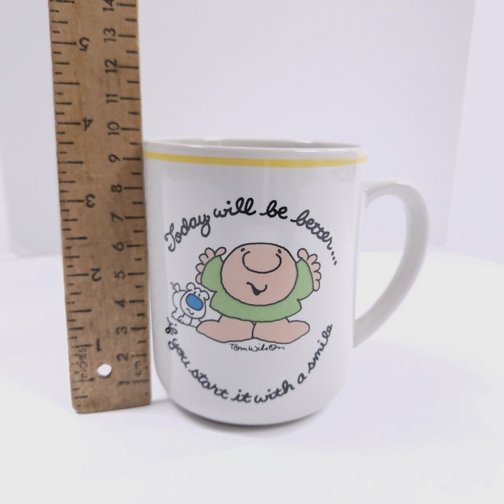 Ziggy Tom Wilson Stoneware Vintage Mug 1983 Today Will be Better Cup - Picture 6 of 8